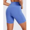 imageCRZ YOGA Womens ButterLuxe Biker Shorts 6 Inches  High Waisted Workout Running Volleyball Spandex YogaWild Indigo