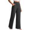 imageCRZ YOGA Womens Butterlift High Waisted Wide Leg Pants with Pockets 29quot31quot33quot  Yoga Lounge Buttery Soft Comfy CasualMysterious Grey