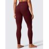 imageCRZ YOGA Womens Butterlift High Waisted Workout Leggings 28quot  Pilates Gym Athletic Yoga Pants Buttery SoftRed Merlot