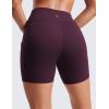 imageCRZ YOGA Womens Butterluxe Biker Shorts with Pockets 5 Inches  High Waisted Volleyball Workout Athletic YogaDeep Purple