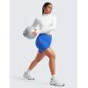 imageCRZ YOGA Womens Butterluxe Biker Shorts with Pockets 5 Inches  High Waisted Volleyball Workout Athletic YogaSparkle Blue