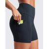 imageCRZ YOGA Womens Butterluxe Biker Shorts with Pockets 5 Inches  High Waisted Volleyball Workout Athletic YogaTrue Navy