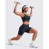 imageCRZ YOGA Womens Butterluxe Biker Shorts with Pockets 5 Inches  High Waisted Volleyball Workout Athletic YogaTrue Navy