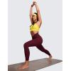 imageCRZ YOGA Womens Butterluxe Cross Waist Workout Leggings 25 Inches  V Crossover High Waisted Gym YogaRed Merlot