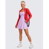 imageCRZ YOGA Womens Butterluxe Full Zip Cropped Workout Jacket Slim Fit Lightweight Athletic Yoga Tops with Thumb HolesDeep Red