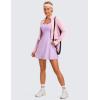 imageCRZ YOGA Womens Butterluxe Full Zip Cropped Workout Jacket Slim Fit Lightweight Athletic Yoga Tops with Thumb HolesPink Peony