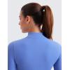 imageCRZ YOGA Womens Butterluxe Full Zip Cropped Workout Jacket Slim Fit Lightweight Athletic Yoga Tops with Thumb HolesWild Indigo