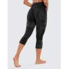 imageCRZ YOGA Womens Butterluxe High Waisted Lounge Leggings 19 Inches  Workout Buttery Soft Capris Yoga PantsBlack Tie Dye Flowers