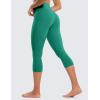 imageCRZ YOGA Womens Butterluxe High Waisted Lounge Leggings 19 Inches  Workout Buttery Soft Capris Yoga PantsCascadia Green