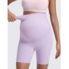 imageCRZ YOGA Womens Butterluxe Maternity Biker Shorts Over The Belly 6quot  Pregnancy Yoga Workout ActivewearLilac Air