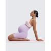 imageCRZ YOGA Womens Butterluxe Maternity Biker Shorts Over The Belly 6quot  Pregnancy Yoga Workout ActivewearLilac Air