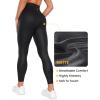 imageCRZ YOGA Womens Butterluxe Matte Faux Leather Cross Waist Leggings 25quot  V Crossover High Waisted LoungeBlack Classic