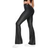 imageCRZ YOGA Womens Butterluxe Matte Faux Leather Flare Leggings 32 Inches  High Waist Wide Leg Bootcut Yoga Pants