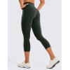 imageCRZ YOGA Womens Butterluxe Workout Capri Leggings with Pockets 21 Inches  High Waisted Gym Athletic Crop YogaLegend Green