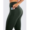imageCRZ YOGA Womens Butterluxe Workout Capri Leggings with Pockets 21 Inches  High Waisted Gym Athletic Crop YogaLegend Green