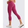 imageCRZ YOGA Womens Butterluxe Workout Capri Leggings with Pockets 21 Inches  High Waisted Gym Athletic Crop YogaWashed Mauve