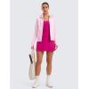 imageCRZ YOGA Womens Fleece Full Zip Hoodie Jackets Workout Hooded Zipper Basic Casual Sweatshirts with Thumb HolesPink Peony
