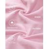 imageCRZ YOGA Womens Fleece Lined Full Zip Hoodies Oversized Long Sleeve Casual Workout Hooded Sweatshirt with Thumb HolesPink Peony