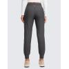 imageCRZ YOGA Womens Fleece Lined Workout Joggers with Pockets 275quot  Hiking Running Outdoor Pants Water Resistant Winter WarmInk Gray