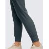 imageCRZ YOGA Womens Fleece Lined Workout Joggers with Pockets 275quot  Hiking Running Outdoor Pants Water Resistant Winter WarmMelanite