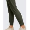 imageCRZ YOGA Womens Fleece Lined Workout Joggers with Pockets 275quot  Hiking Running Outdoor Pants Water Resistant Winter WarmOlive Green