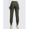 imageCRZ YOGA Womens Fleece Lined Workout Joggers with Pockets 275quot  Hiking Running Outdoor Pants Water Resistant Winter WarmOlive Green