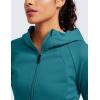 imageCRZ YOGA Womens Fleece Zip Up Cropped Hoodie Workout Jacket Athletic Casual Long Sleeve Sweatshirts with Thumb HolesGreen Jade