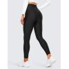 imageCRZ YOGA Womens High Waisted Fleece Lined Leggings 25 inches  Winter Warm Thick Thermal Soft Workout Yoga PantsBlack
