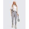 imageCRZ YOGA Womens High Waisted Fleece Lined Leggings 25 inches  Winter Warm Thick Thermal Soft Workout Yoga PantsGull Gray
