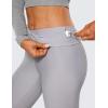 imageCRZ YOGA Womens High Waisted Fleece Lined Leggings 25 inches  Winter Warm Thick Thermal Soft Workout Yoga PantsGull Gray
