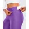 imageCRZ YOGA Womens High Waisted Fleece Lined Leggings 25 inches  Winter Warm Thick Thermal Soft Workout Yoga PantsRoyal Lilac