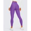 imageCRZ YOGA Womens High Waisted Fleece Lined Leggings 25 inches  Winter Warm Thick Thermal Soft Workout Yoga PantsRoyal Lilac