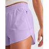 imageCRZ YOGA Womens High Waisted Running Shorts Mesh Liner 3 Dolphin Quick Dry for Athletic Gym Track Workout with Zip PocketLilac