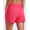 imageCRZ YOGA Womens High Waisted Running Shorts Mesh Liner 3 Dolphin Quick Dry for Athletic Gym Track Workout with Zip PocketLip Gloss Pink