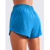imageCRZ YOGA Womens High Waisted Running Shorts Mesh Liner 3 Dolphin Quick Dry for Athletic Gym Track Workout with Zip PocketMadagascar Blue