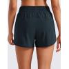 imageCRZ YOGA Womens High Waisted Running Shorts Mesh Liner 3 Dolphin Quick Dry for Athletic Gym Track Workout with Zip PocketTrue Navy
