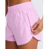 imageCRZ YOGA Womens High Waisted Running Shorts Mesh Liner 3 Dolphin Quick Dry for Athletic Gym Track Workout with Zip PocketVita Pink
