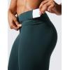 imageCRZ YOGA Womens Hugged Feeling Compression Leggings 25 Inches  Thick High Waisted Tummy Control Workout Pants TightsForest Dark Green