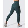 imageCRZ YOGA Womens Hugged Feeling Compression Leggings 25 Inches  Thick High Waisted Tummy Control Workout Pants TightsForest Dark Green