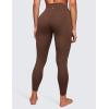 imageCRZ YOGA Womens Naked Feeling Workout 78 Yoga Leggings  25 Inches High Waist Tight PantsCoffee Brown