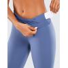 imageCRZ YOGA Womens Naked Feeling Workout 78 Yoga Leggings  25 Inches High Waist Tight PantsCurtain Violet Ash