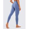 imageCRZ YOGA Womens Naked Feeling Workout 78 Yoga Leggings  25 Inches High Waist Tight PantsCurtain Violet Ash