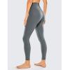 imageCRZ YOGA Womens Naked Feeling Workout 78 Yoga Leggings  25 Inches High Waist Tight PantsDark Carbon Gray