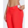 imageCRZ YOGA Womens Naked Feeling Workout 78 Yoga Leggings  25 Inches High Waist Tight PantsDeep Red