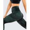 imageCRZ YOGA Womens Naked Feeling Workout 78 Yoga Leggings  25 Inches High Waist Tight PantsEmerald Green Tiedye Flowers