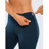 imageCRZ YOGA Womens Naked Feeling Workout 78 Yoga Leggings  25 Inches High Waist Tight PantsFrench Navy