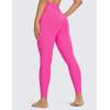 imageCRZ YOGA Womens Naked Feeling Workout 78 Yoga Leggings  25 Inches High Waist Tight PantsHibiscus Purple