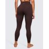 imageCRZ YOGA Womens Naked Feeling Workout 78 Yoga Leggings  25 Inches High Waist Tight PantsHot Fudge Brown