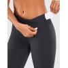 imageCRZ YOGA Womens Naked Feeling Workout 78 Yoga Leggings  25 Inches High Waist Tight PantsInk Gray