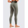 imageCRZ YOGA Womens Naked Feeling Workout 78 Yoga Leggings  25 Inches High Waist Tight PantsLight Army Green